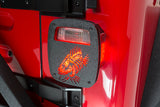 Fishbone Offroad FB31044 Jeep Wrangler CJ YJ TJ Tail Light Covers Black Textured Powdercoat Fishbone Offroad