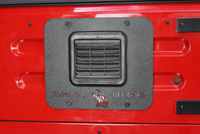 Load image into Gallery viewer, Jeep TJ Tailgate Plate 97-06 Wrangler TJ Black Textured Powercoat Aluminum BackSide Series Fishbone Offroad
