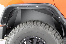 Load image into Gallery viewer, Jeep JK Rear Inner Fenders 07-18 Wrangler JK Aluminum Black Powercoat Fishbone Offroad