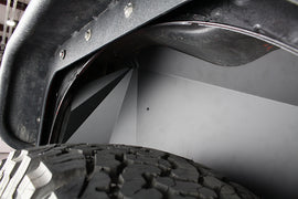 Jeep JK Rear Inner Fenders 07-18 Wrangler JK Aluminum Black Powercoat Fishbone Offroad