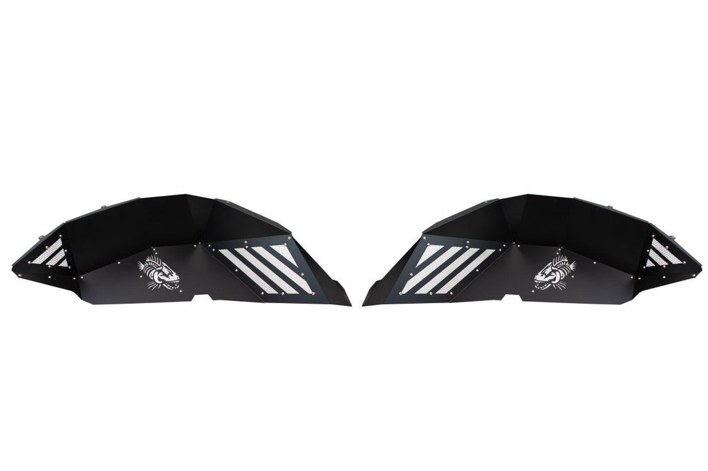 Wrangler Rear Inner Fenders For 18-Up Wrangler Black Powdercoat Fishbone