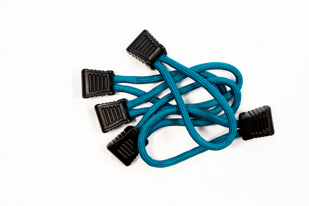 Paracord Zipper Pulls 5 Pcs Teal Fishbone Offroad