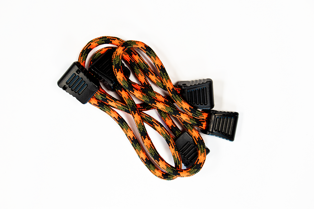 Paracord Zipper Pulls 5 Pcs Orange Camo Fishbone Offroad