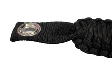 Load image into Gallery viewer, Paracord Grab Handles for A Pillar Sound Bar 07-18 Wrangler JK Black Fishbone Offroad