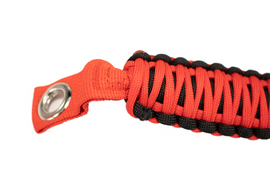 Paracord Grab Handles for A Pillar Sound Bar 07-18 Wrangler JK Red Fishbone Offroad