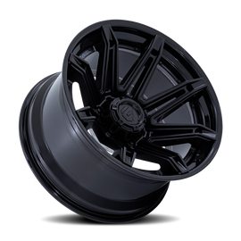 Aluminum Wheels 22X10 Brawl FC401MX 6 On 139.7 Matte Black/Gloss Black Lip 106.1 Bore -18 Offset Fuel Off Road Wheels