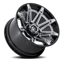 Load image into Gallery viewer, Aluminum Wheels 22X12 Brawl FC401PB 8 On 165.1 Chrome/Gloss Black Lip 125.1 Bore -44 Offset Fuel Off Road Wheels