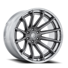 Load image into Gallery viewer, Aluminum Wheels 22X12 Burn FC403AP 6 On 139.7 Platinum Silver Chrome Lip 106.1 Bore -44 Offset Fuel Off Road Wheels
