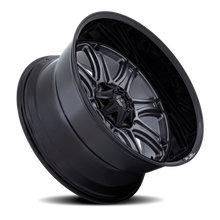 Load image into Gallery viewer, Aluminum Wheels 20X9 Darkstar FC853AB 8 On 180 Matte Gunmetal Gray/Black Lip 124.2 Bore 1 Offset Fuel Off Road Wheels