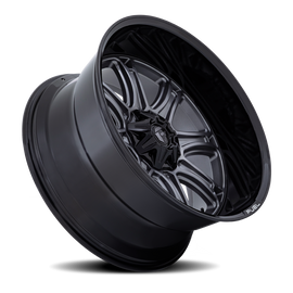 Aluminum Wheels 22X9 Darkstar FC853AB 5 On 114.3/5 On 127 Matte Gunmetal Gray/Black Lip 78.1 Bore 1 Offset Fuel Off Road Wheels