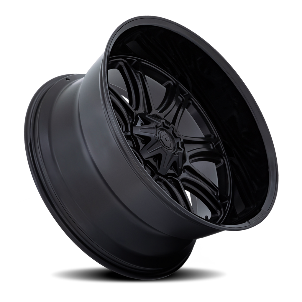 Aluminum Wheels 20X10 Darkstar FC853MB 8 On 170 Matte Black/Gloss Black Lip 125.1 Bore -18 Offset Fuel Off Road Wheels