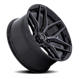Aluminum Wheels 18X9 Flux 6 FC854BT 6 On 135 Gloss Black Brushed Gray Tint 87.1 Bore 20 Offset Fuel Off Road Wheels