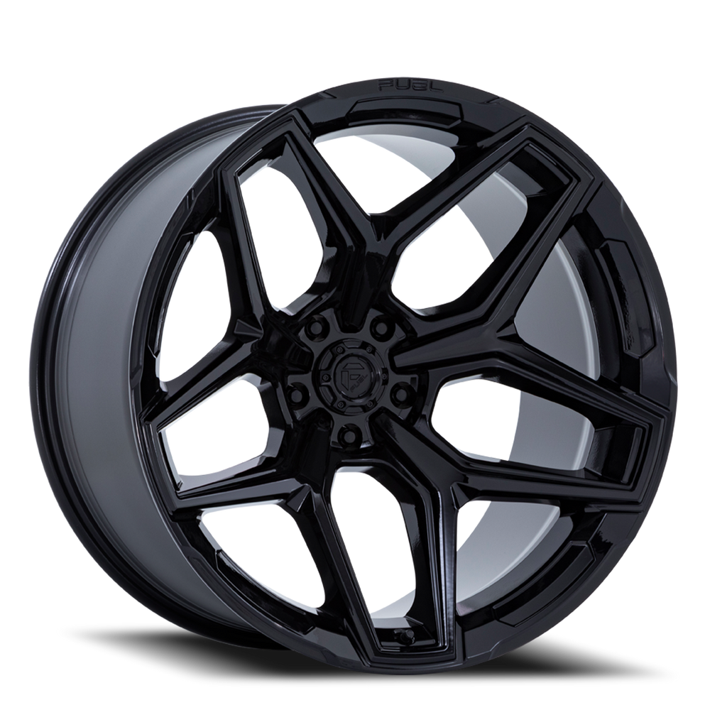 Aluminum Wheels 18X9 Flux 6 FC854BX 6 On 135 Gloss Black 87.1 Bore 20 Offset Fuel Off Road Wheels