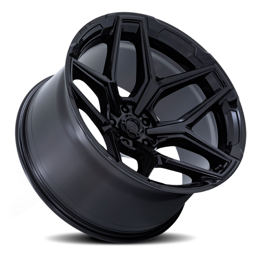 Aluminum Wheels 20X9 Flux 6 FC854BX 6 On 139.7 Gloss Black 106.1 Bore 20 Offset Fuel Off Road Wheels