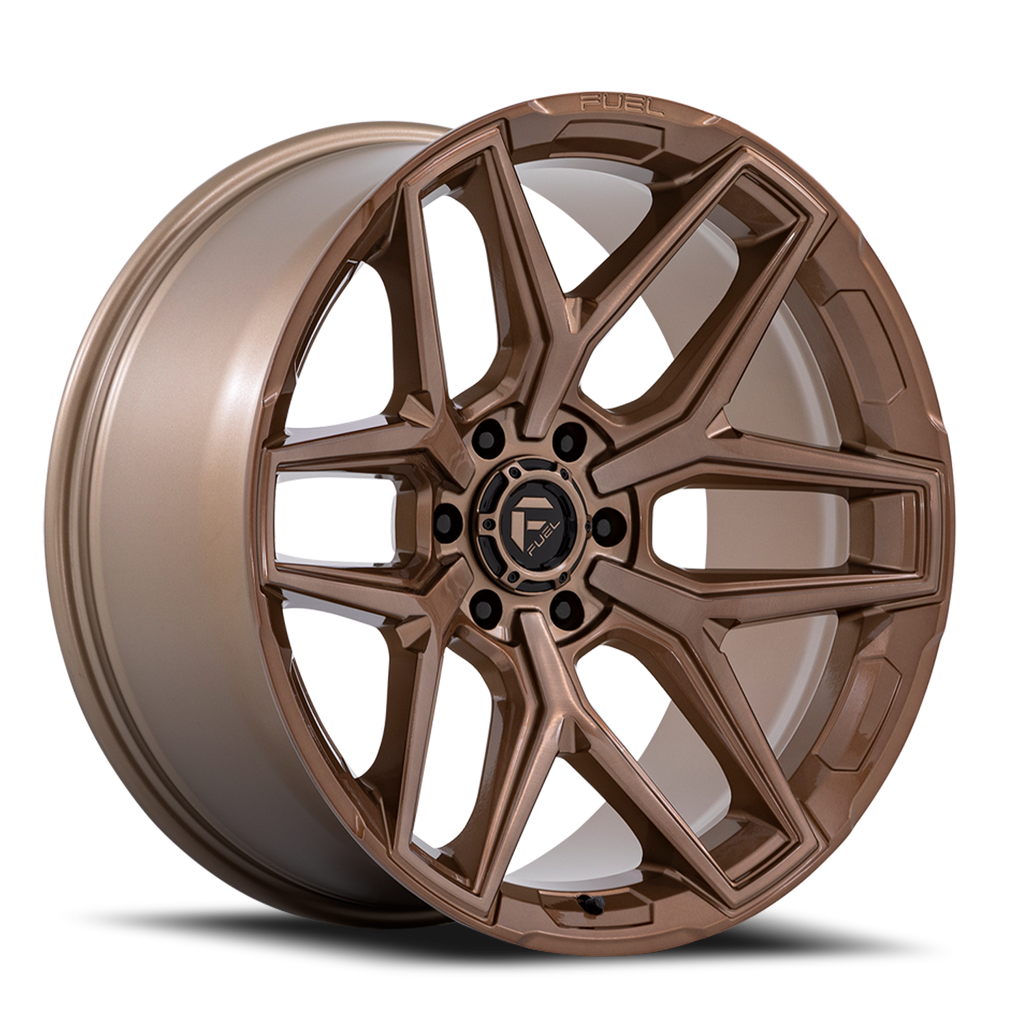 Aluminum Wheels 18X9 Flux 6 FC854ZR 6 On 139.7 Platinum Bronze 106.1 Bore 1 Offset Fuel Off Road Wheels