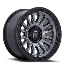 Load image into Gallery viewer, Aluminum Wheels 18X9 Rincon SBL FC857AB 6 On 139.7 Matte Gunmetal Gray Matte Black Lip 106.1 Bore 1 Offset Fuel Off Road Wheels