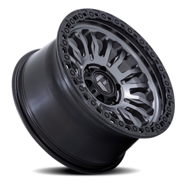 Aluminum Wheels 20X9 Rincon SBL FC857AB 8 On 165.1 Matte Gunmetal Gray Matte Black Lip 125.1 Bore 1 Offset Fuel Off Road Wheels
