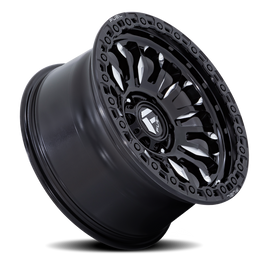 Aluminum Wheels 20X9 Rincon SBL FC857BE 8 On 165.1 Gloss Black Milled 125.1 Bore 20 Offset Fuel Off Road Wheels