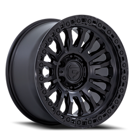 Aluminum Wheels 17X9 Rincon SBL FC857MB 6 On 139.7 Matte Black/Gloss Black Lip 106.1 Bore -12 Offset Fuel Off Road Wheels