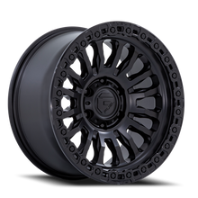 Load image into Gallery viewer, Aluminum Wheels 18X9 Rincon SBL FC857MB 8 On 170 Matte Black/Gloss Black Lip 125.1 Bore -12 Offset Fuel Off Road Wheels