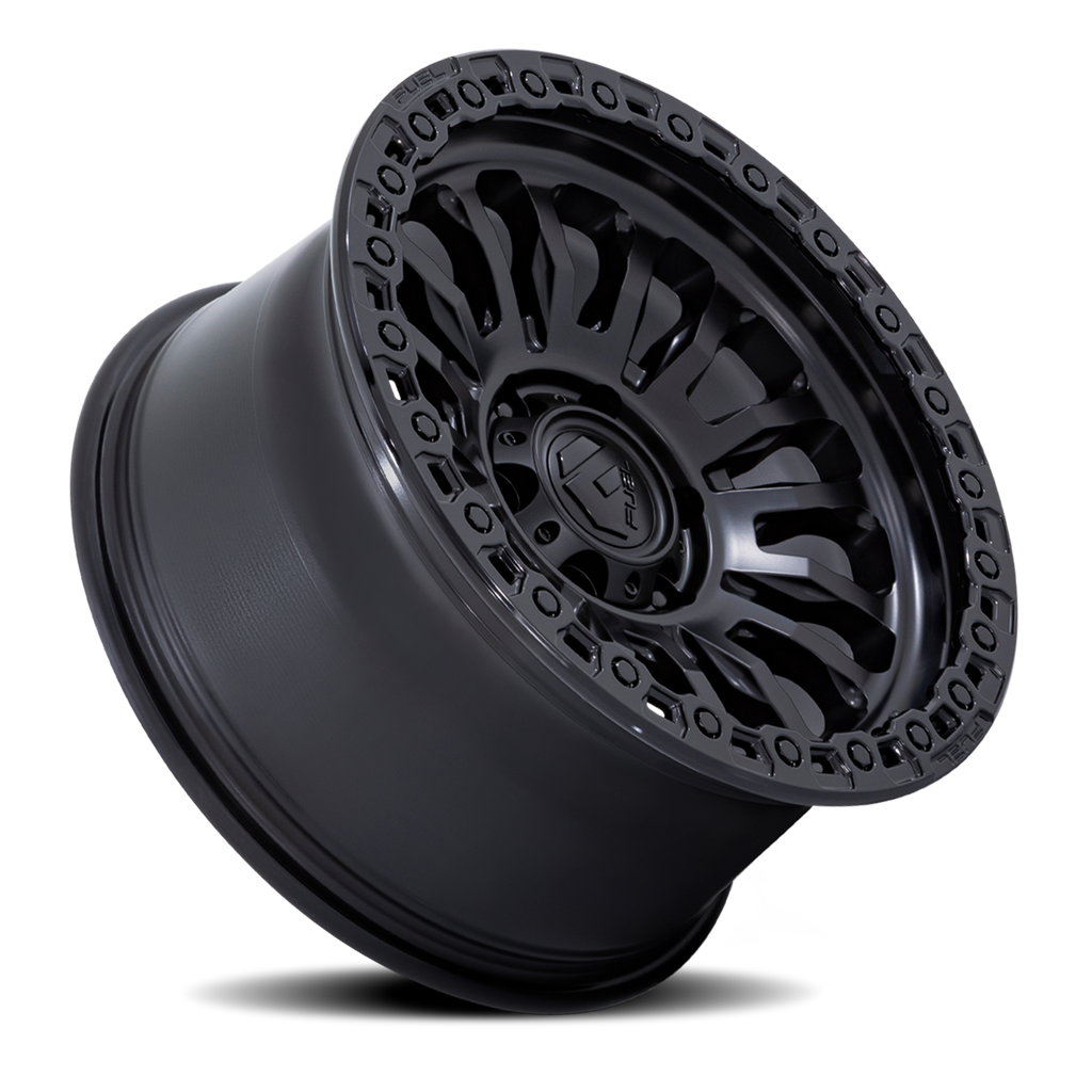 Aluminum Wheels 20X9 Rincon SBL FC857MB 8 On 180 Matte Black/Gloss Black Lip 124.2 Bore 1 Offset Fuel Off Road Wheels