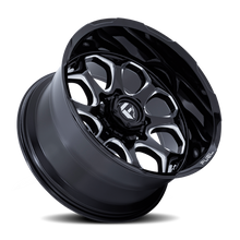 Load image into Gallery viewer, Aluminum Wheels 20X9 Scepter FC862 BE 8 On 165.1 Gloss Black Milled 125.1 Bore 1 Offset Fuel Off Road Wheels