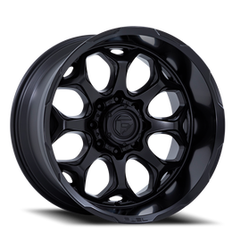 Aluminum Wheels 20X9 Scepter FC862 MX 8 On 165.1 Blackout 125.1 Bore 1 Offset Fuel Off Road Wheels