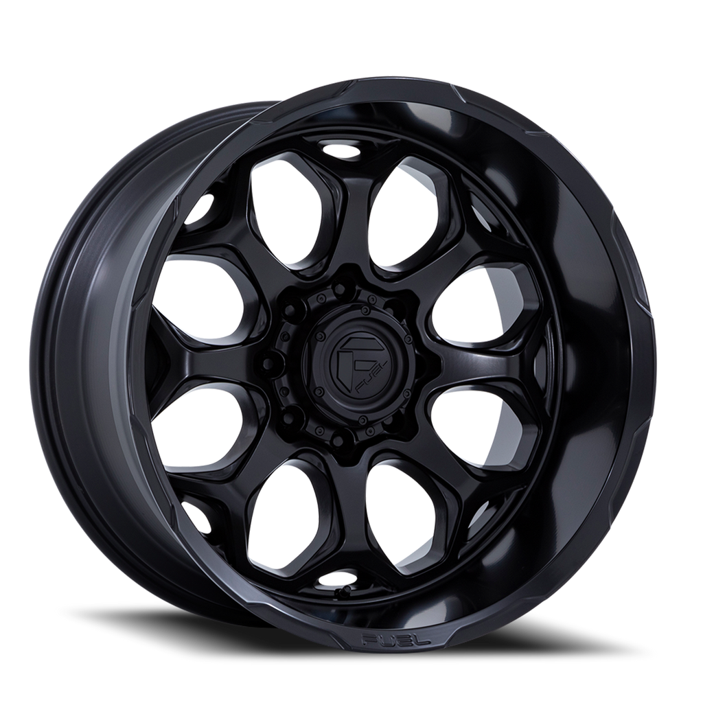 Aluminum Wheels 22X10 Scepter FC862 MX 8 On 180 Blackout 124.2 Bore -18 Offset Fuel Off Road Wheels