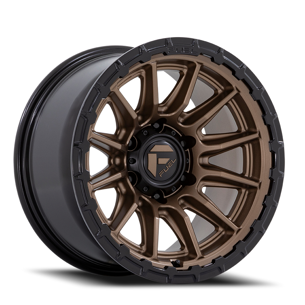 Aluminum Wheels 17X9 Piston FC866 ZB 6 On 139.7 Matte Bronze/Gloss Black Lip 106.1 Bore -12 Offset Fuel Off Road Wheels