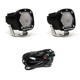 Baja Designs 387806 S1 Black LED Light Pod Pair (Work/Scene; Clear)