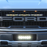 Baja Designs 447557 OnX6+ 10 Inch Grille Lower Kit - '17-20 F-150 Raptor (Driving/Combo; Clear)