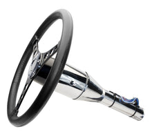Load image into Gallery viewer, FR20152BK_LEATHER_WRAP_VETTE_WHEEL_BLACK_001.JPG
