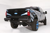 Fab Fours FS08-T1350-1 Black Steel Ranch Rear Bumper; 2 Stage Black Powder Coated;