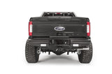 Fab Fours FS17-T4150-1 Black Steel Ranch Rear Bumper; 2 Stage Black Powder Coated;