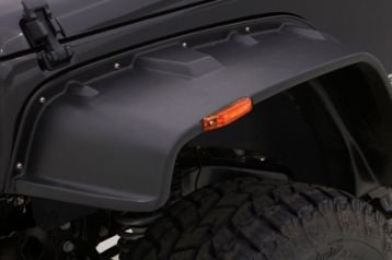 Lund FX606S Flat Style Fender Flare Set - Front and Rear, Smooth, 4-Piece Set