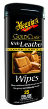 Load image into Gallery viewer, MEGUIARS WAX G10900 GOLD CLSS RICH LTHR WIPES