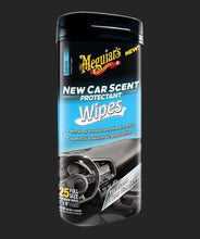 Load image into Gallery viewer, MEGUIARS WAX G4200 NEW CAR SCENT PROTECTANT WIPES