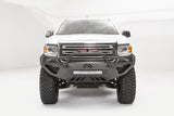 Fab Fours GC15-D3452-1 Vengeance Front Bumper; 2 Stage Black Powder Coated; Pre-Runner Guard;