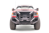 Fab Fours GR3100-1 Grumper Front Bumper; 2 Stage Black Powder Coated;