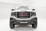 Fab Fours GS16-D3951-1 Vengeance Front Bumper; 2 Stage Black Powder Coated; No Guard;