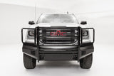 Fab Fours GS16-K3960-1 Black Steel Front Bumper; 2 Stage Black Powder Coated; w/Full Guard;