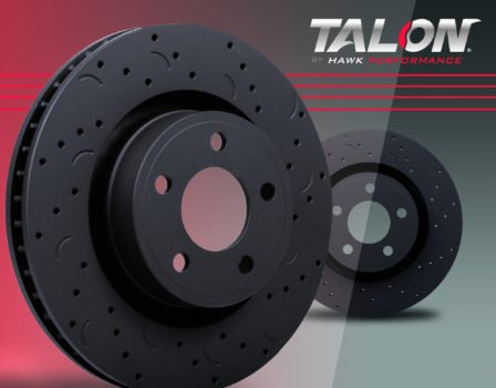 Hawk Performance HTC4054 Talon Cross Drilled And Slotted Brake Rotors