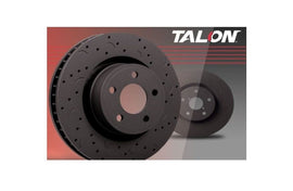 Hawk Performance HTC5397 Talon Cross Drilled And Slotted Brake Rotors; Front; Code BR2 & BR6;