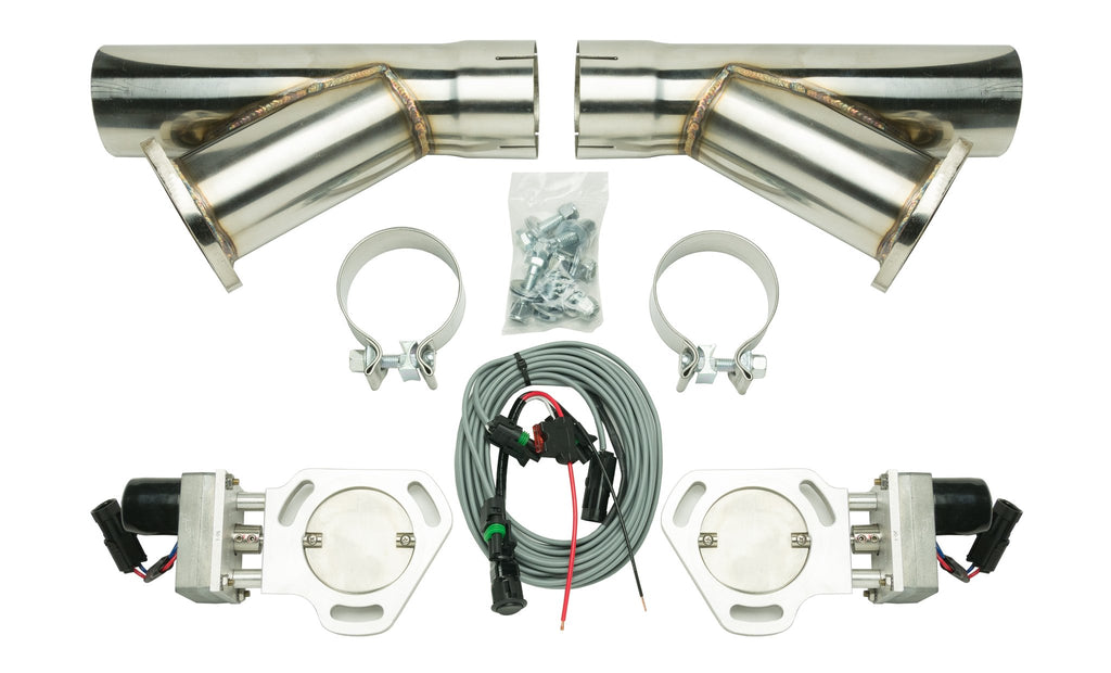 PYPES EXHAUST HVE10K3 3' DUAL ELECTRIC CUTOUT K