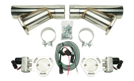 PYPES EXHAUST HVE10K3 3' DUAL ELECTRIC CUTOUT K