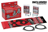 Hedman Hedders 88436 DISCONTINUED-FLATHEAD STREET ROD BLOCK HUGGERS- HTC COATED