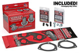 Hedman Hedders 68363 Black 1-1/2 in. Block Hugger Headers For 283-400 SB Chevy Engines