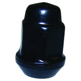 Crown Automotive Jeep Replacement J4006956BLK Black Capped Lug Nut for Multiple Jeep, Dodge, Chrysler Models; 1/2