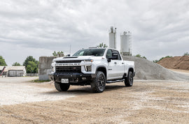 FT Front Bumper Base For 2020-2023 Silverado 2500/3500 HD Sensor Cutouts Fog Cutouts Receiver Gloss Black Powdercoat Bodyguard Bumpers