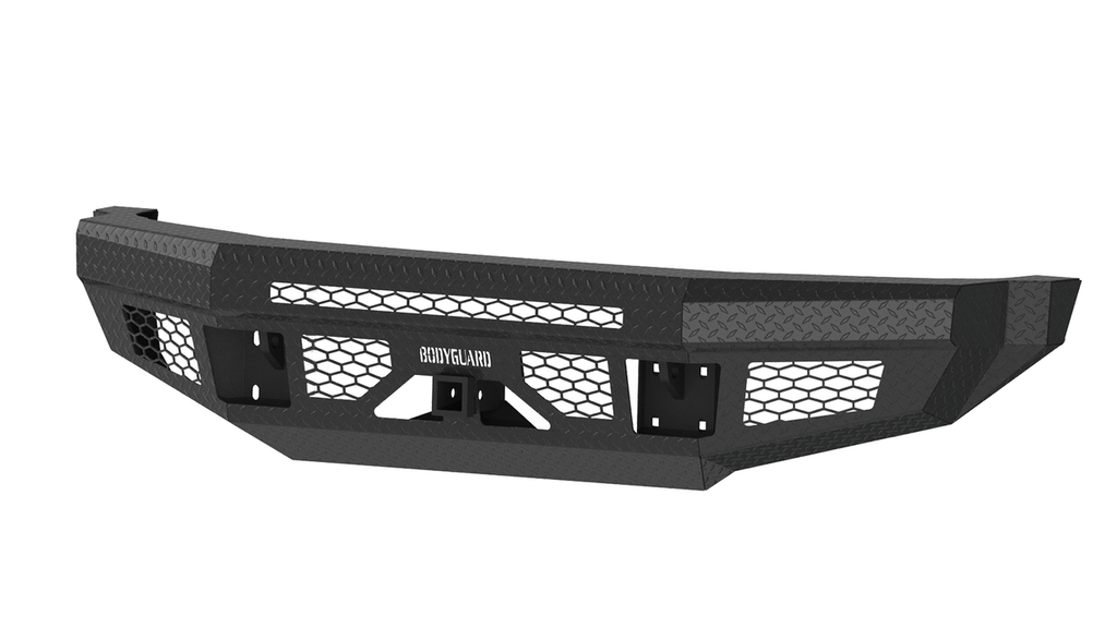 FT Front Bumper Base For 2017-2022 Ford F550 Superduty No Sensor Fog Cutouts Receiver Gloss Black Powdercoat Fits 450/550 Fender Trim Bodyguard Bumpers